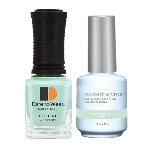 LeChat Perfect Match Nail Lacquer And Gel Polish, PMS116, Mint Jubilee, 0.5oz BB KK0823
