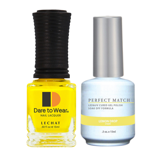 LeChat Perfect Match Nail Lacquer And Gel Polish, PMS118, Lemon Drop, 0.5oz BB KK0823