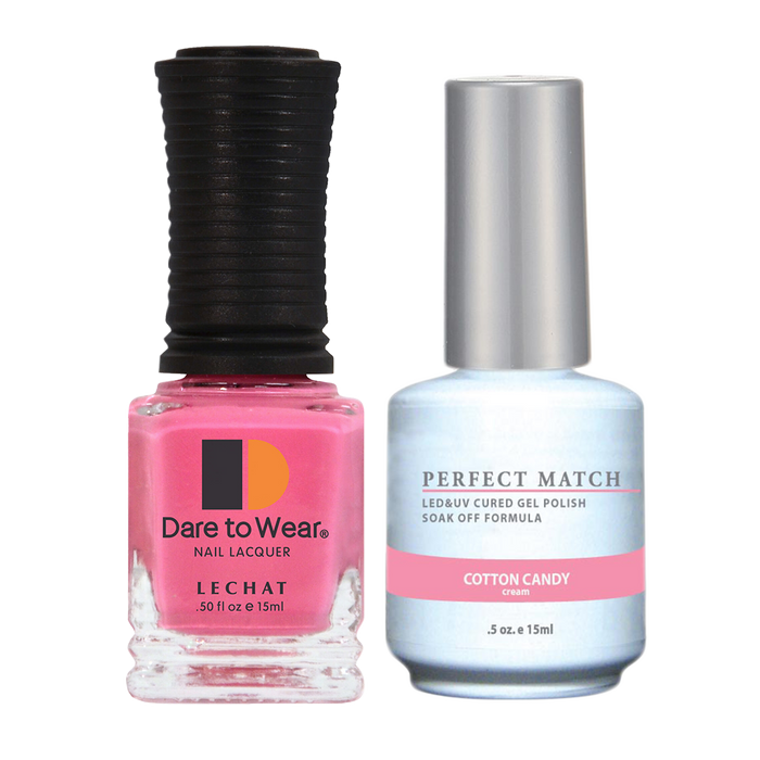 LeChat Perfect Match Nail Lacquer And Gel Polish, PMS119, Cotton Candy, 0.5oz BB KK0823