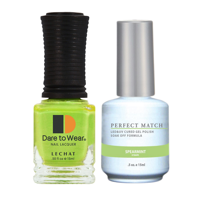 LeChat Perfect Match Nail Lacquer And Gel Polish, PMS120, Spearmint, 0.5oz BB KK0823
