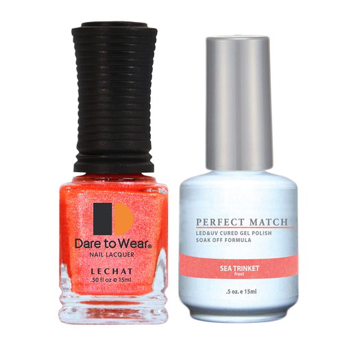 LeChat Perfect Match Nail Lacquer And Gel Polish, PMS125, Sea Trinket, 0.5oz BB KK0823