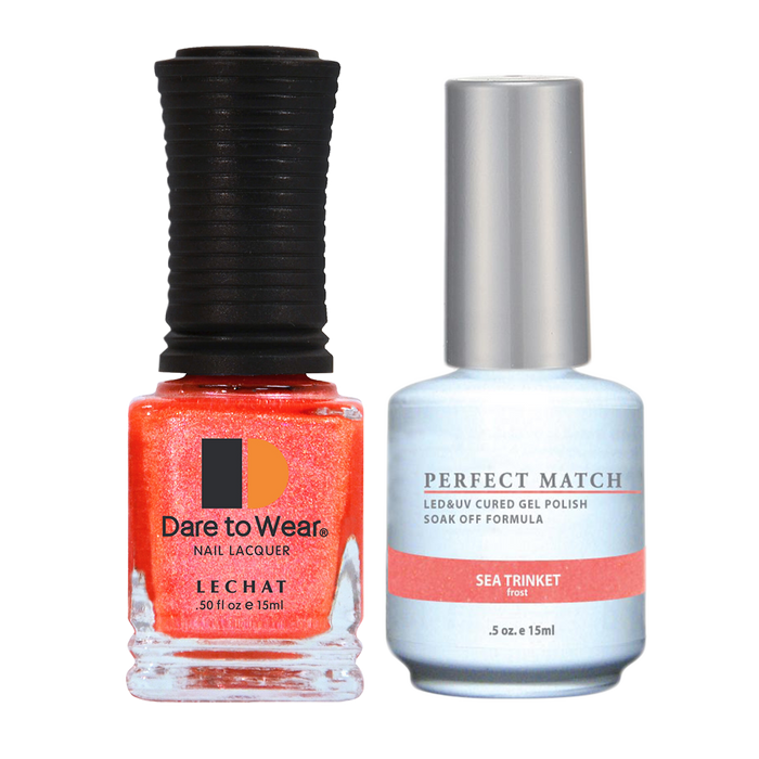LeChat Perfect Match Nail Lacquer And Gel Polish, PMS125, Sea Trinket, 0.5oz BB KK0823