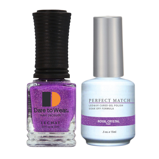 LeChat Perfect Match Nail Lacquer And Gel Polish, PMS126, Royal Crystal, 0.5oz BB KK0823