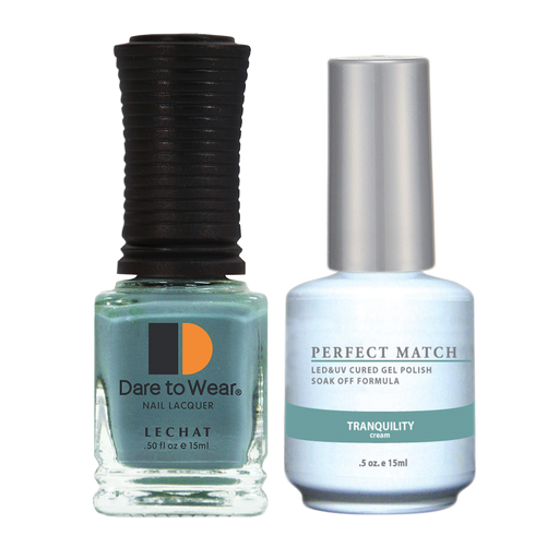 LeChat Perfect Match Nail Lacquer And Gel Polish, PMS128, Tranquility, 0.5oz BB KK0823
