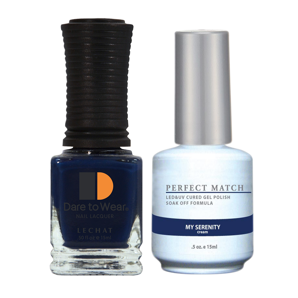 LeChat Perfect Match Nail Lacquer And Gel Polish, PMS130, My Serenity, 0.5oz BB KK0823