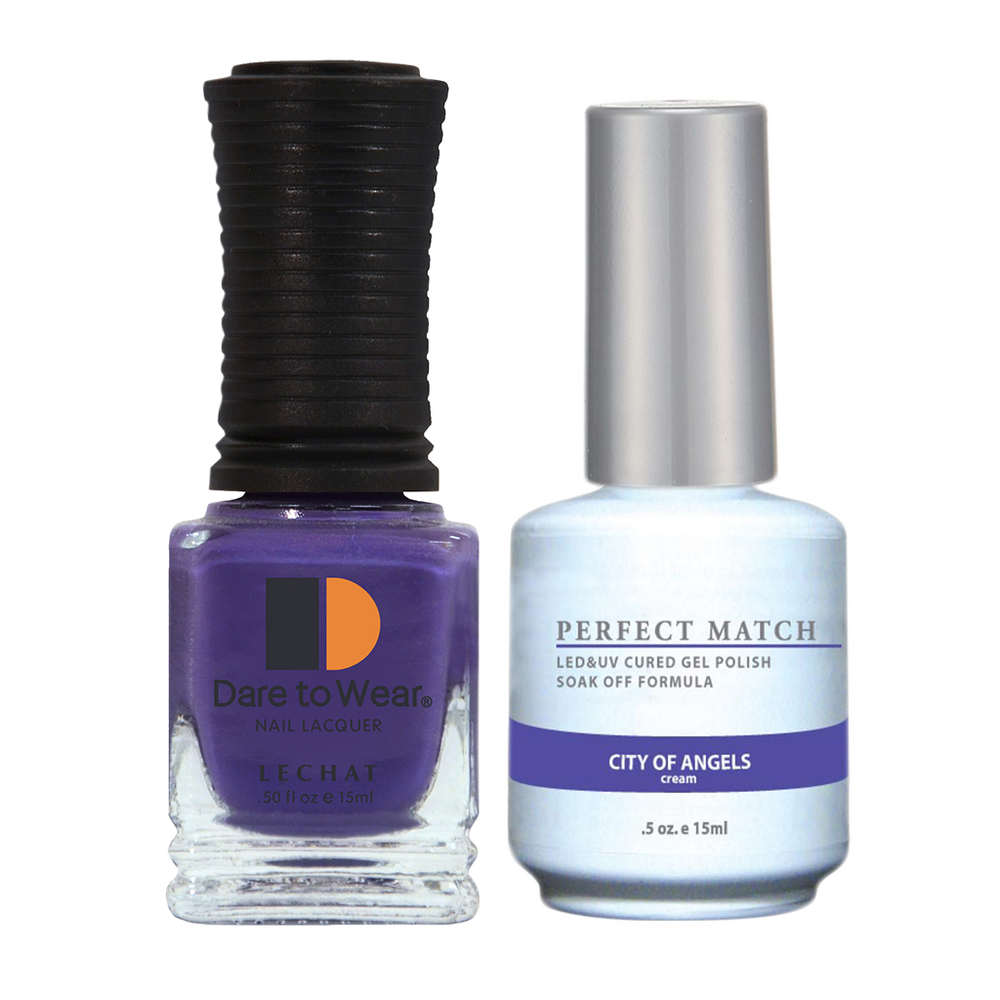LeChat Perfect Match Nail Lacquer And Gel Polish, PMS141, City Of Angels, 0.5oz BB KK0823