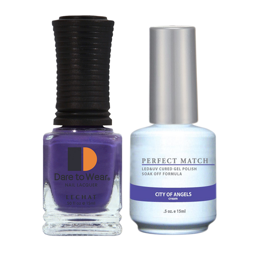 LeChat Perfect Match Nail Lacquer And Gel Polish, PMS141, City Of Angels, 0.5oz BB KK0823