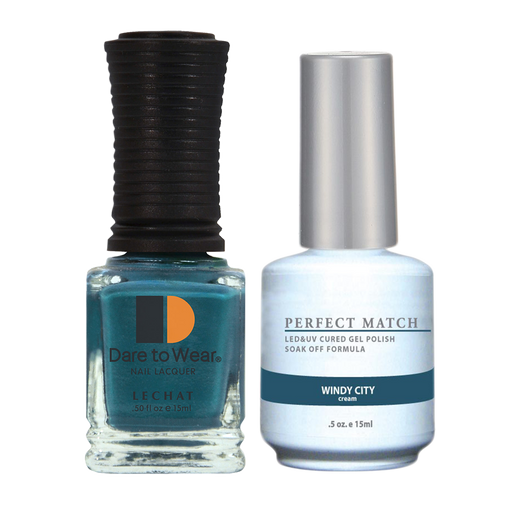 LeChat Perfect Match Nail Lacquer And Gel Polish, PMS142, Windy City, 0.5oz BB KK0823