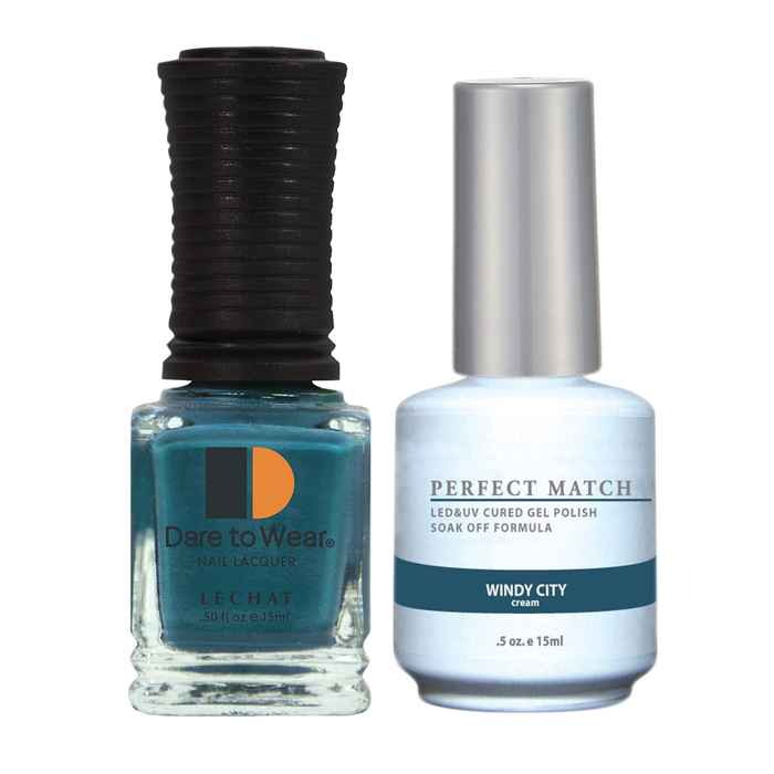 LeChat Perfect Match Nail Lacquer And Gel Polish, PMS142, Windy City, 0.5oz BB KK0823