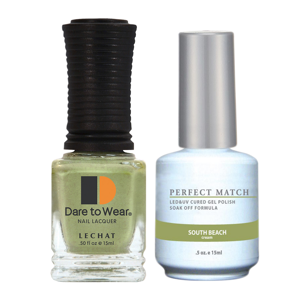 LeChat Perfect Match Nail Lacquer And Gel Polish, PMS144, South Beach, 0.5oz BB KK0823