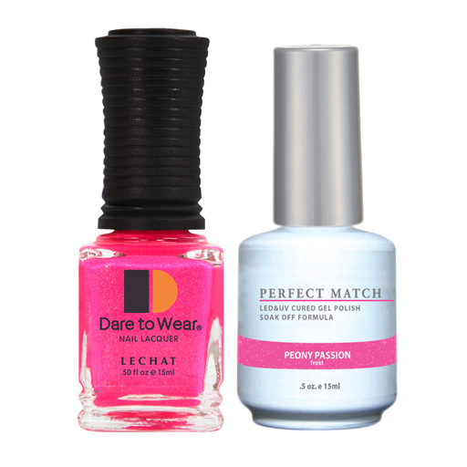 LeChat Perfect Match Nail Lacquer And Gel Polish, PMS147, Peony Passion, 0.5oz BB KK0823