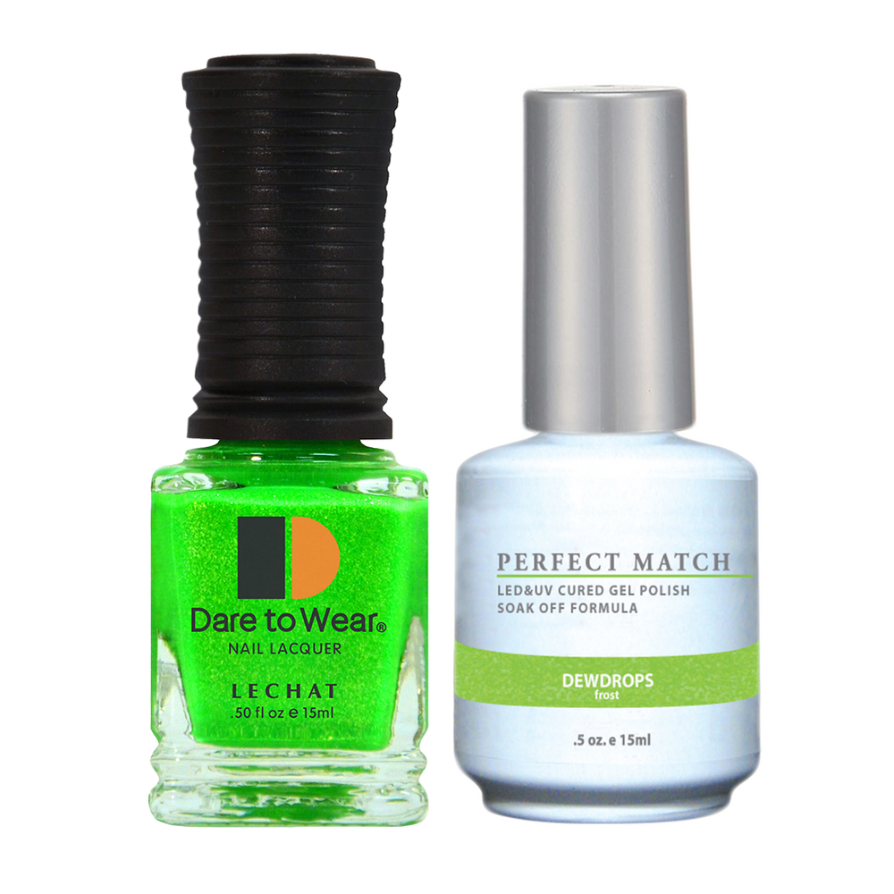LeChat Perfect Match Nail Lacquer And Gel Polish, PMS149, Dewdrops, 0.5oz BB KK0823