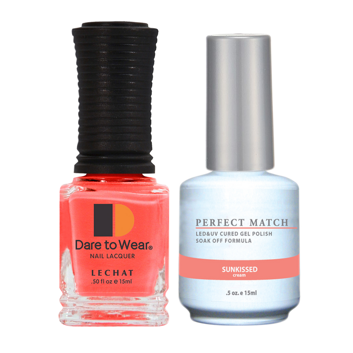 LeChat Perfect Match Nail Lacquer And Gel Polish, PMS152, Oasis Collection Colors, Sunkissed, 0.5oz BB KK0823