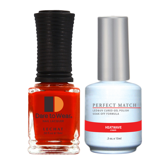 LeChat Perfect Match Nail Lacquer And Gel Polish, PMS153, Oasis Collection Colors, Heatwave BB KK0823