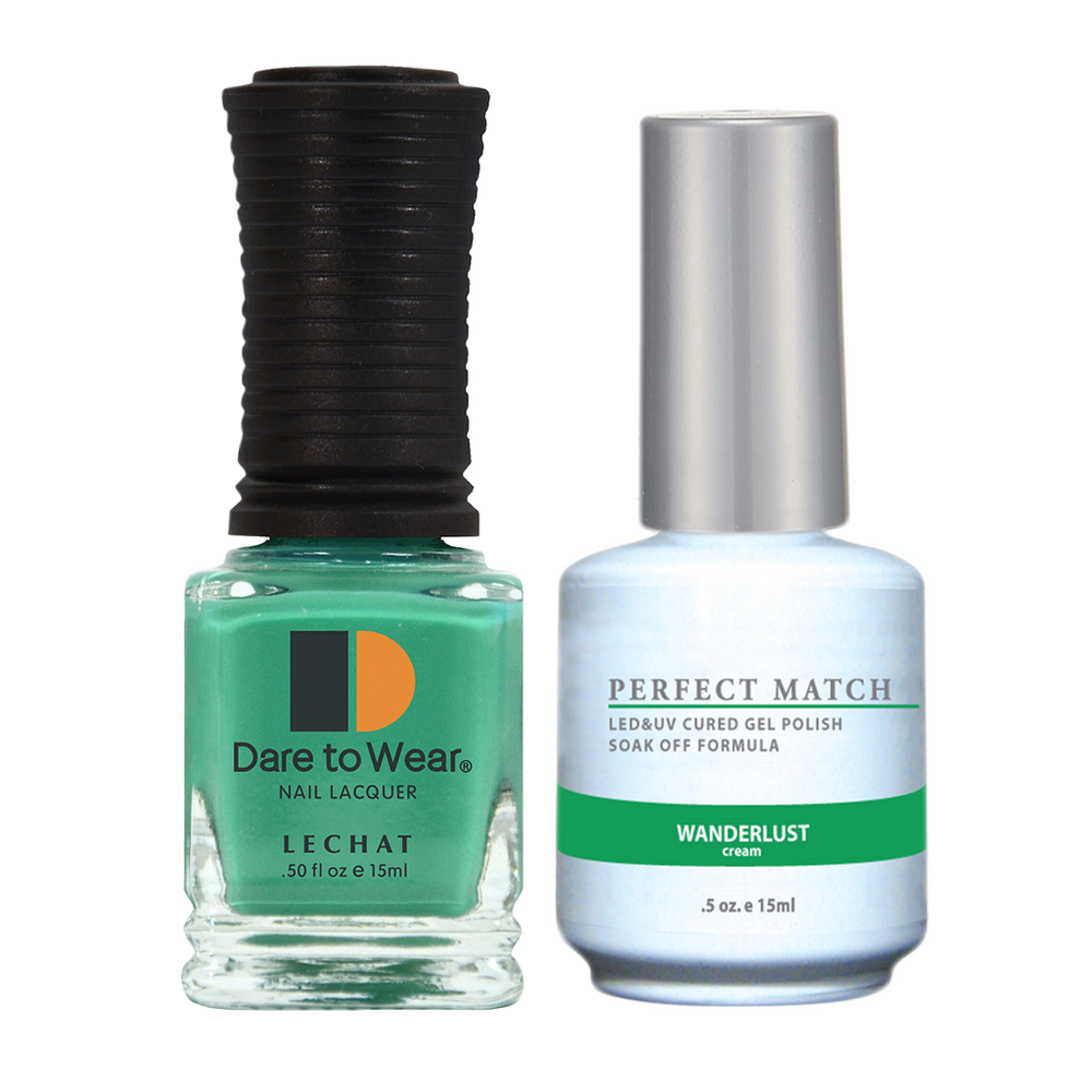 LeChat Perfect Match Nail Lacquer And Gel Polish, PMS155, Oasis Collection Colors, Wanderlust, 0.5oz BB KK0823
