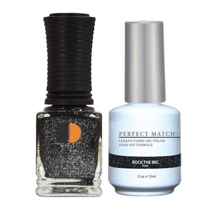 LeChat Perfect Match Nail Lacquer And Gel Polish, PMS158, Rock It Collection, Rock The Mic (Frost) BB KK0823