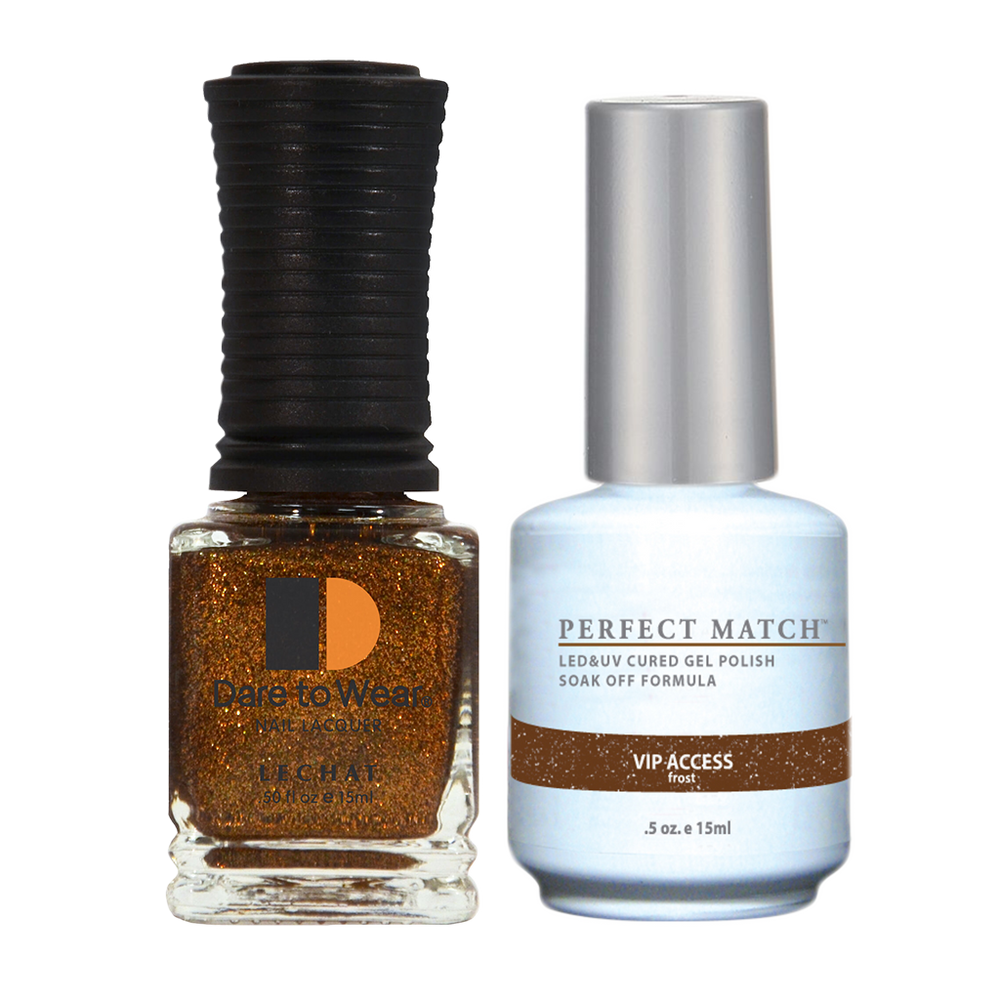 LeChat Perfect Match Nail Lacquer And Gel Polish, PMS159, Rock It Collection, VIP Access (Frost) BB KK1025