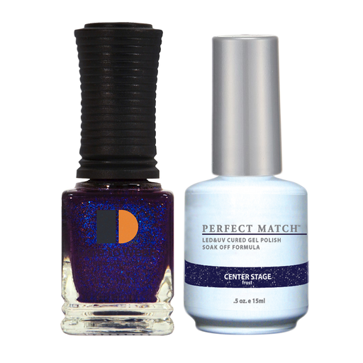 LeChat Perfect Match Nail Lacquer And Gel Polish, PMS161, Rock It Collection, Center Stage (Frost) BB KK0823