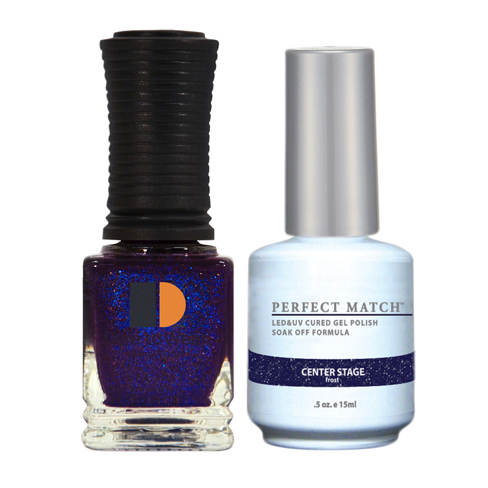 LeChat Perfect Match Nail Lacquer And Gel Polish, PMS161, Rock It Collection, Center Stage (Frost) BB KK0823