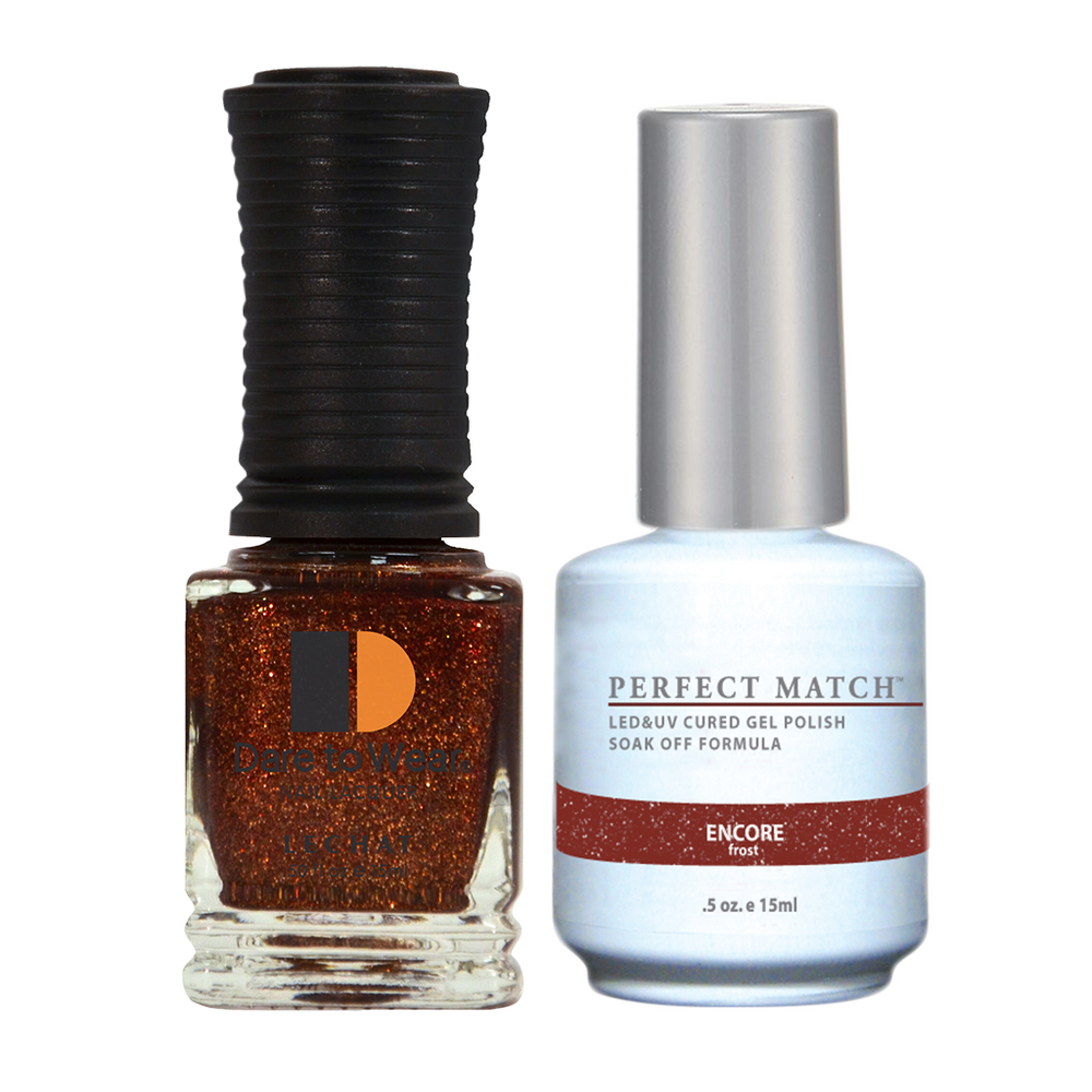 LeChat Perfect Match Nail Lacquer And Gel Polish, PMS162, Rock It Collection, Encore (Frost) BB KK0823