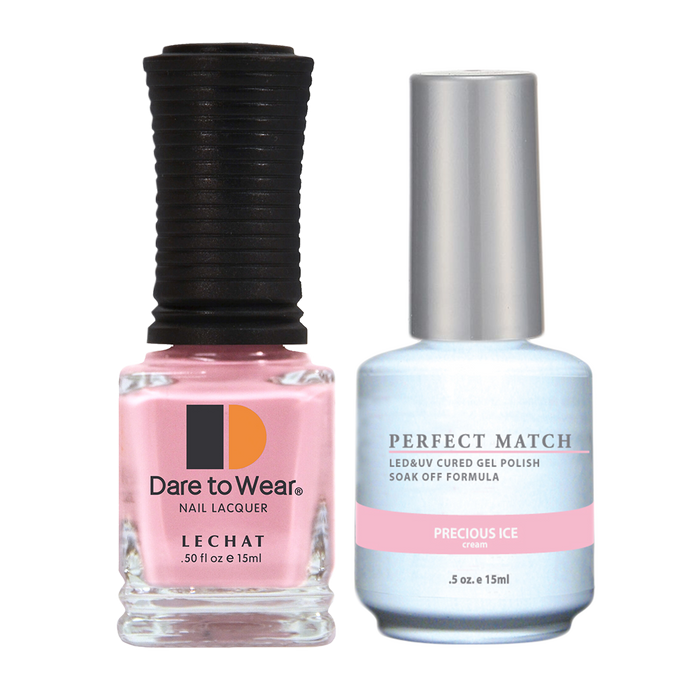 LeChat Perfect Match Nail Lacquer And Gel Polish, PMS168, Precious Ice (cream), 0.5oz BB KK0823