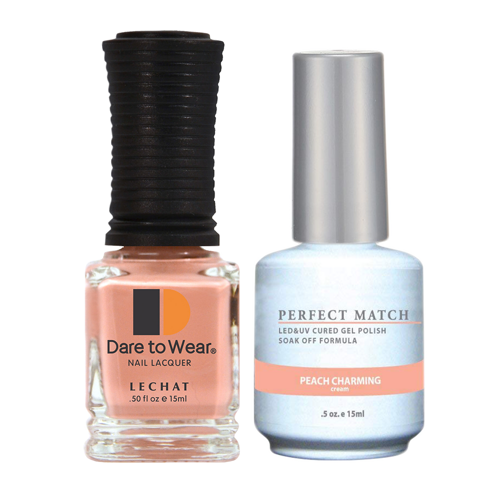 LeChat Perfect Match Nail Lacquer And Gel Polish, PMS169, Peach Charming (Cream), 0.5oz KK0823