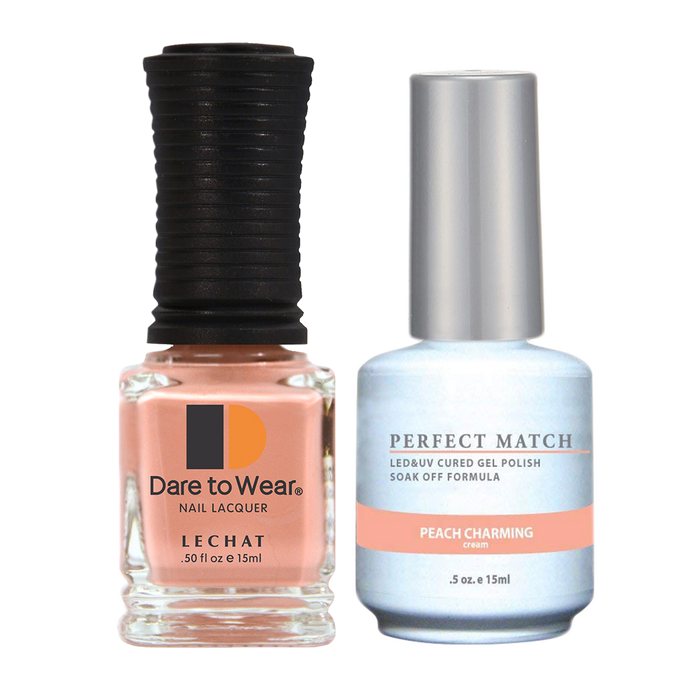 LeChat Perfect Match Nail Lacquer And Gel Polish, PMS169, Peach Charming (Cream), 0.5oz KK0823
