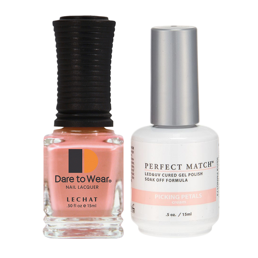 LeChat Perfect Match Nail Lacquer And Gel Polish, PMS173, Picking Petals (Cream), 0.5oz KK0823