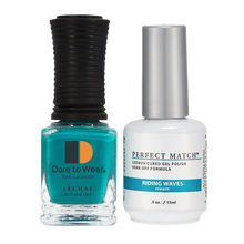 Load image into Gallery viewer, LeChat Perfect Match Nail Lacquer And Gel Polish, PMS175, Riding Waves, 0.5oz KK0823
