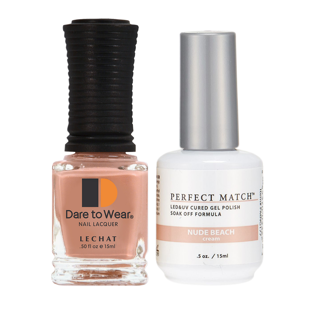 LeChat Perfect Match Nail Lacquer And Gel Polish, PMS177, Nude Beach, 0.5oz BB KK0823