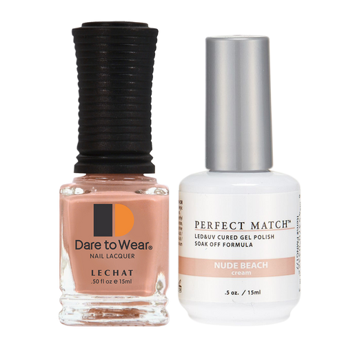 LeChat Perfect Match Nail Lacquer And Gel Polish, PMS177, Nude Beach, 0.5oz BB KK0823