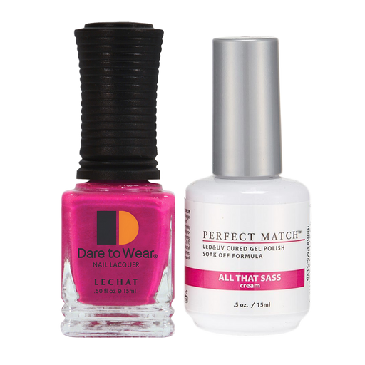 LeChat Perfect Match Nail Lacquer And Gel Polish, PMS179, All That Sass, 0.5oz KK0823