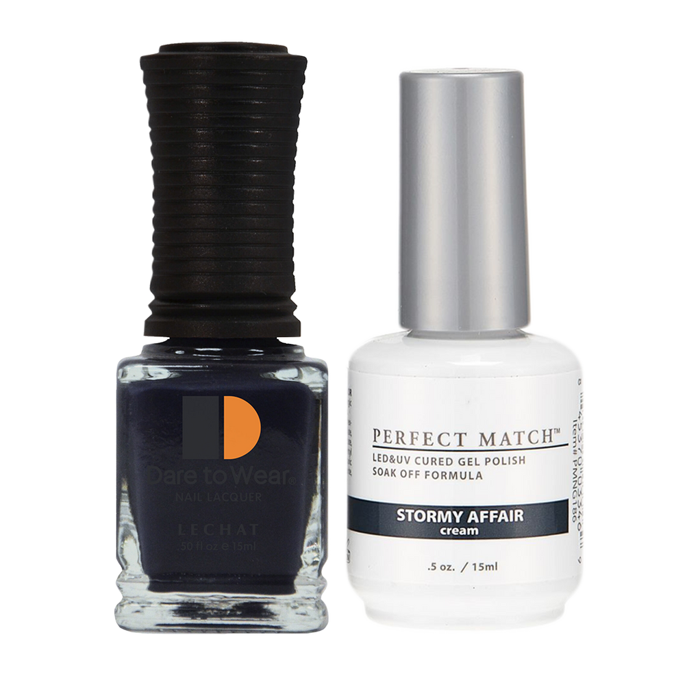 LeChat Perfect Match Nail Lacquer And Gel Polish, PMS186, Stormy Affair, 0.5oz BB KK0823