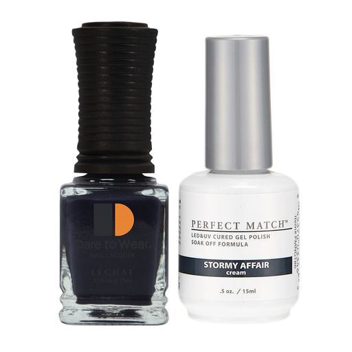 LeChat Perfect Match Nail Lacquer And Gel Polish, PMS186, Stormy Affair, 0.5oz BB KK0823