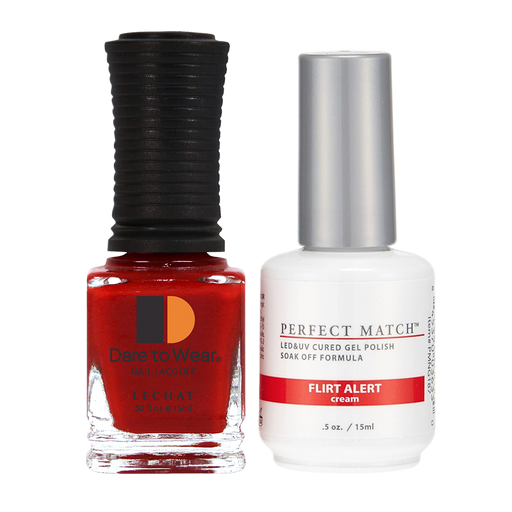 LeChat Perfect Match Nail Lacquer And Gel Polish, PMS187, Flirt Alert, 0.5oz KK0823
