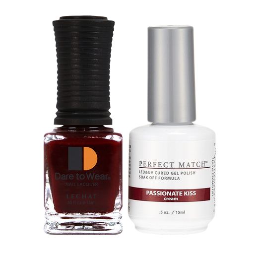 LeChat Perfect Match Nail Lacquer And Gel Polish, PMS191, Passionate Kiss, 0.5oz KK0823