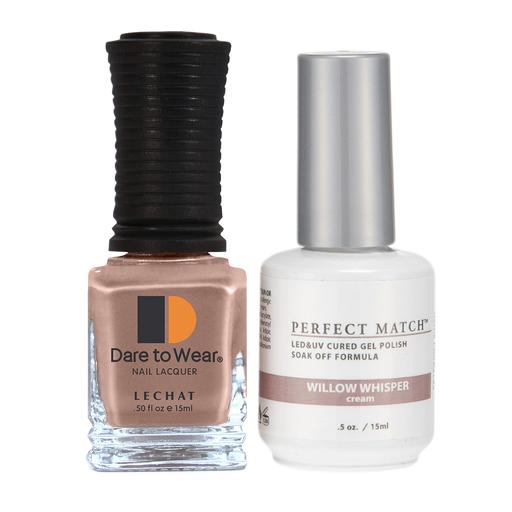 LeChat Perfect Match Nail Lacquer And Gel Polish, PMS195, Fairy Collection, Willow Whisper, 0.5oz KK0823