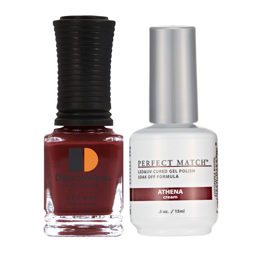 LeChat Perfect Match Nail Lacquer And Gel Polish, PMS207, Modern Muse Collection, Athena, 0.5oz KK0823