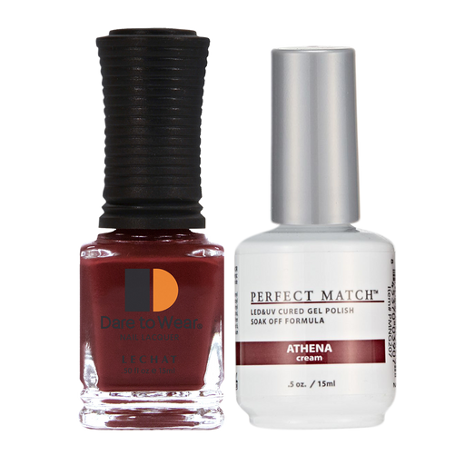 LeChat Perfect Match Nail Lacquer And Gel Polish, PMS207, Modern Muse Collection, Athena, 0.5oz KK0823