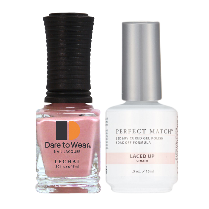 LeChat Perfect Match Nail Lacquer And Gel Polish, PMS212, Exposed Collection, Laced Up, 0.5oz KK0823