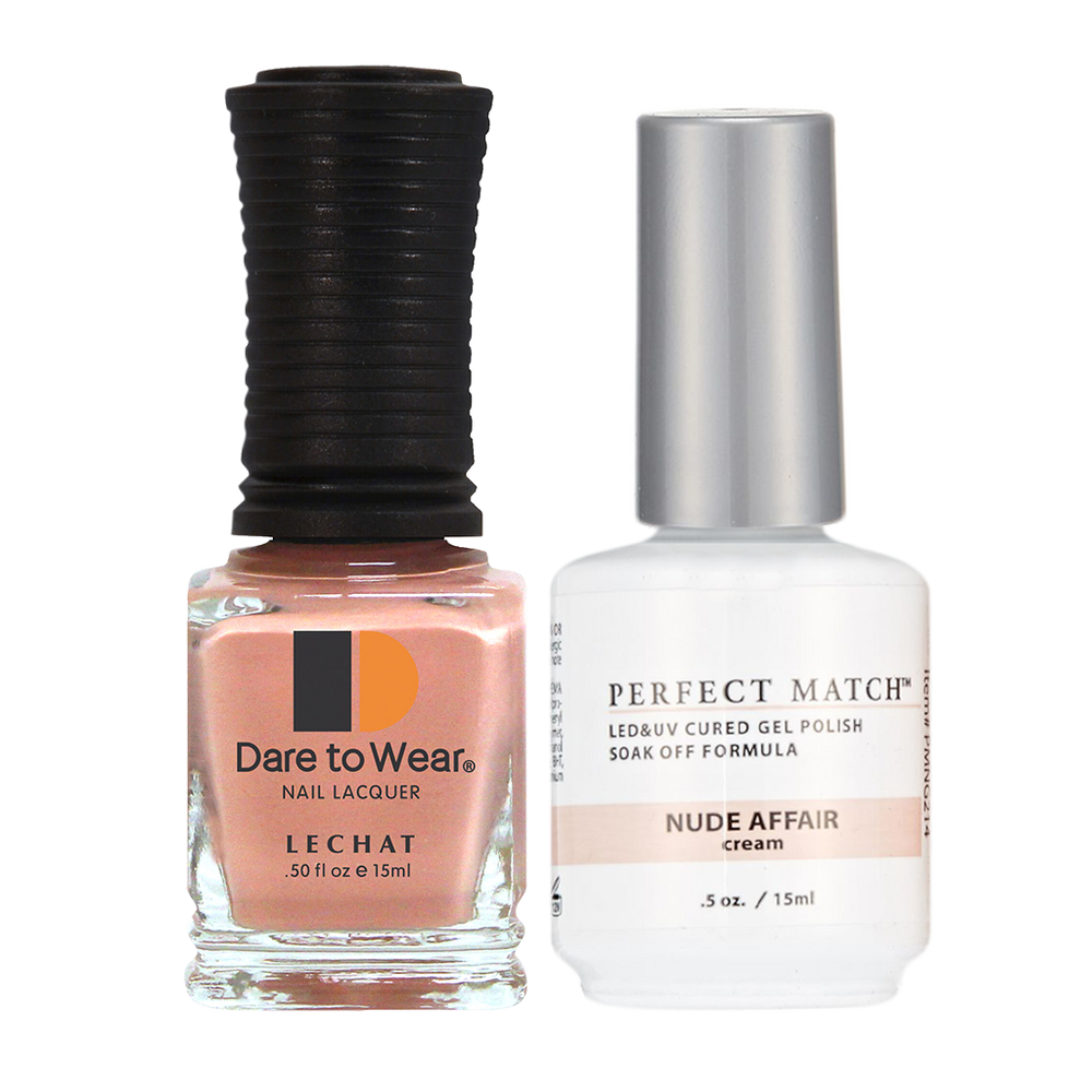 LeChat Perfect Match Nail Lacquer And Gel Polish, PMS214, Exposed Collection, Nude Affair, 0.5oz KK0823