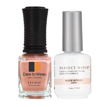 Load image into Gallery viewer, LeChat Perfect Match Nail Lacquer And Gel Polish, PMS214, Exposed Collection, Nude Affair, 0.5oz KK0823
