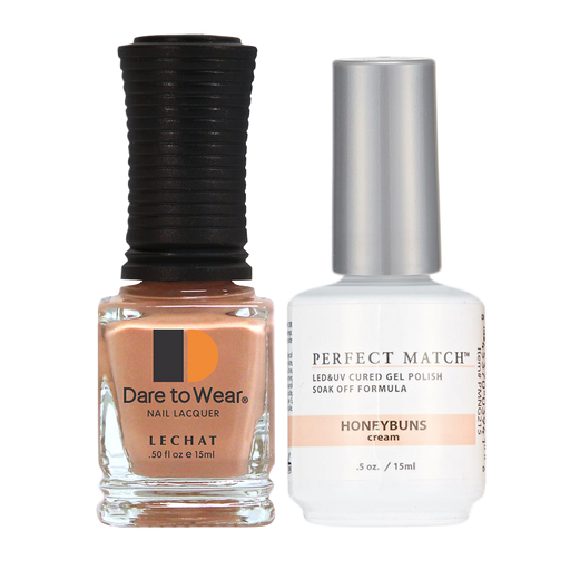 LeChat Perfect Match Nail Lacquer And Gel Polish, PMS215, Exposed Collection, Honeybuns, 0.5oz KK0823