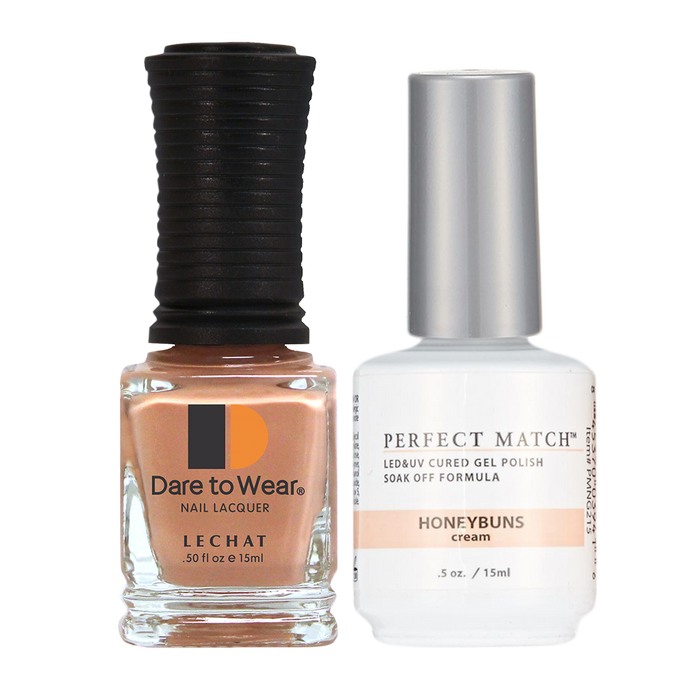 LeChat Perfect Match Nail Lacquer And Gel Polish, PMS215, Exposed Collection, Honeybuns, 0.5oz KK0823