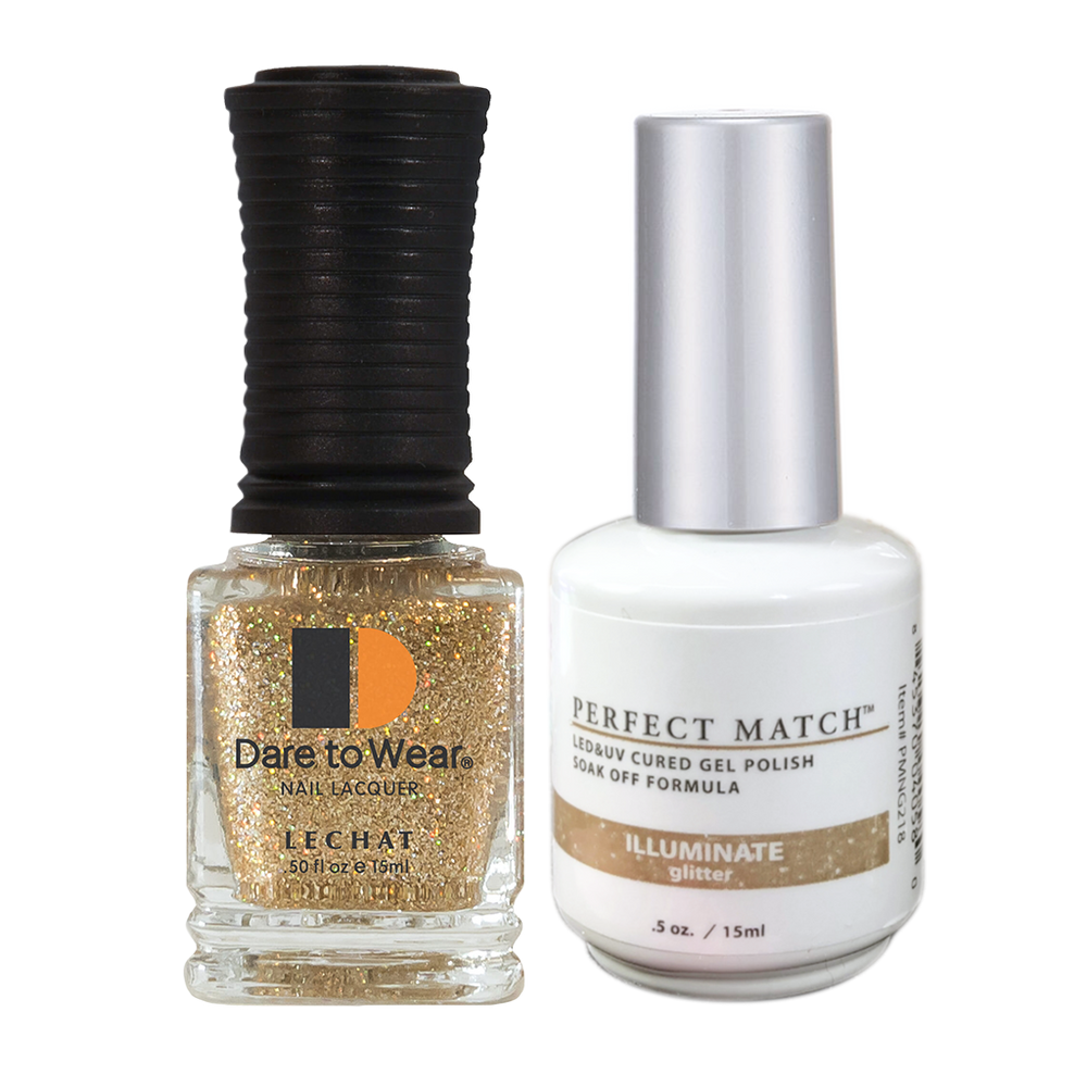 LeChat Perfect Match Nail Lacquer And Gel Polish, PMS218, Moon Goddess Collection, Illuminate, 0.5oz KK0823