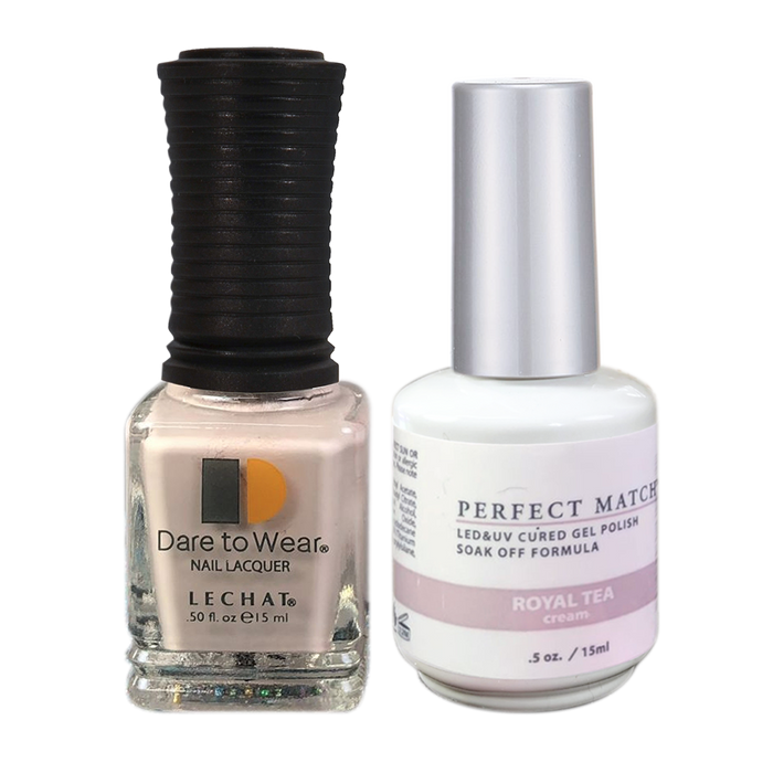 LeChat Perfect Match Nail Lacquer And Gel Polish, PMS224, English Rose Collection, Royal Tea, 0.5oz KK0823