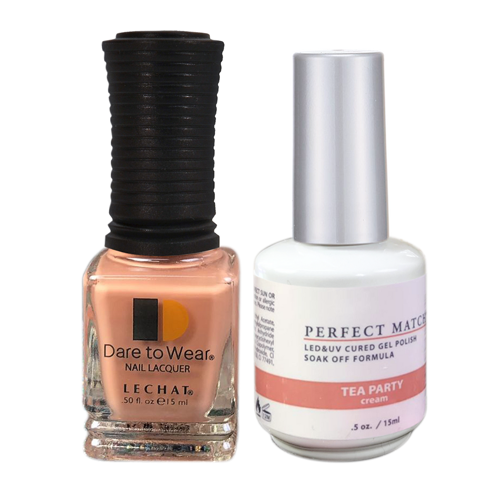 LeChat Perfect Match Nail Lacquer And Gel Polish, PMS225, English Rose Collection, Tea Party, 0.5oz KK0823