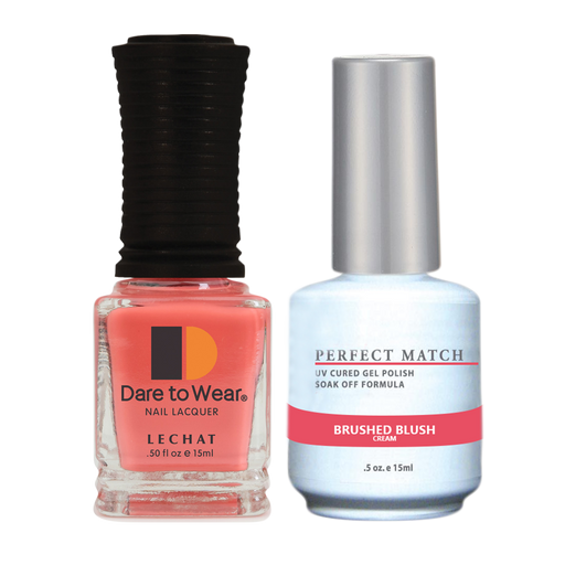 LeChat Perfect Match Nail Lacquer And Gel Polish, PMS237, Color Me Autumn Collection, Brushed Blush, 0.5oz KK1030