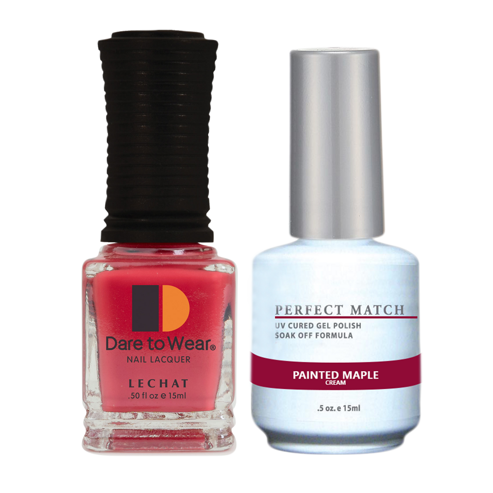 LeChat Perfect Match Nail Lacquer And Gel Polish, PMS238, Color Me Autumn Collection, Painted Maple, 0.5oz KK1030
