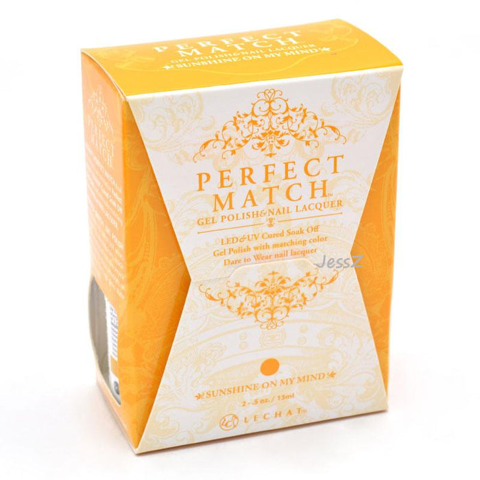 LeChat Perfect Match Nail Lacquer And Gel Polish, PMS255, Colorful Moments Collection, Sunshine On My Mind, 0.5oz OK0620VD
